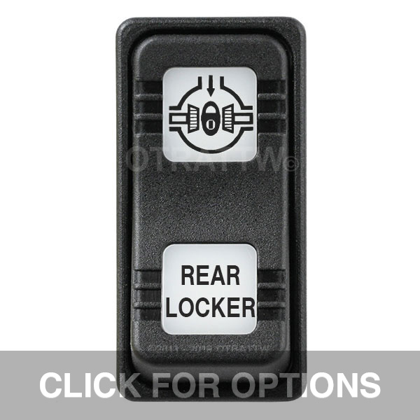 CONTURA X, REAR LOCKER, SEALED ROCKER SWITCH, WHITE LENS