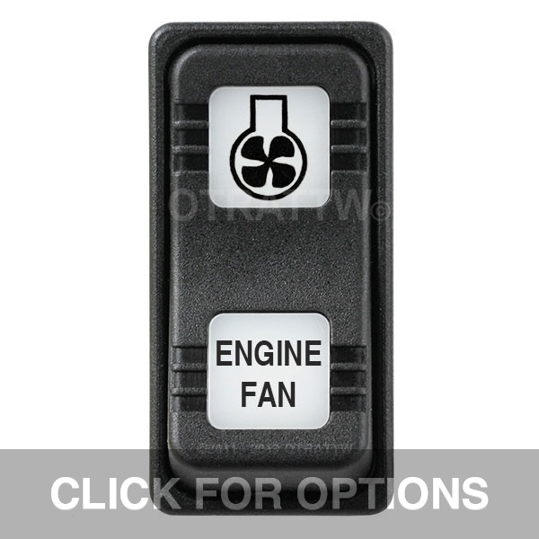 CONTURA X, ENGINE FAN, SEALED ROCKER SWITCH, WHITE LENS