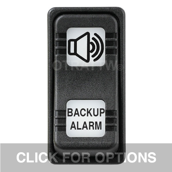 CONTURA X, BACKUP ALARM, SEALED ROCKER SWITCH, WHITE LENS CONTURA X, BACKUP ALARM, SEALED ROCKER SWITCH, WHITE LENS