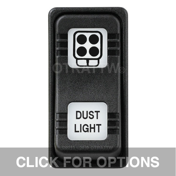 CONTURA X, DUST LIGHT, SEALED ROCKER SWITCH, WHITE LENS CONTURA X, DUST LIGHT, SEALED ROCKER SWITCH, WHITE LENS