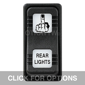 CONTURA X, REAR LIGHTS, SEALED ROCKER SWITCH, WHITE LENS