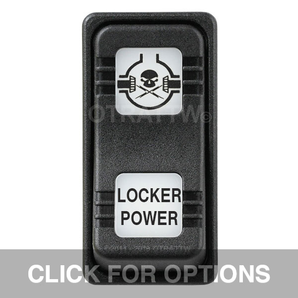 CONTURA X, LOCKER POWER, SEALED ROCKER SWITCH, WHITE LENS