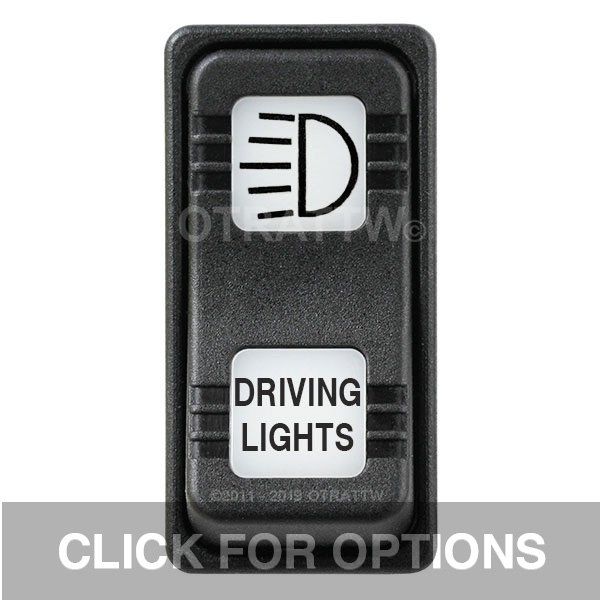 CONTURA X, DRIVING LIGHTS, SEALED ROCKER SWITCH, WHITE LENS CONTURA X, DRIVING LIGHTS, SEALED ROCKER SWITCH, WHITE LENS