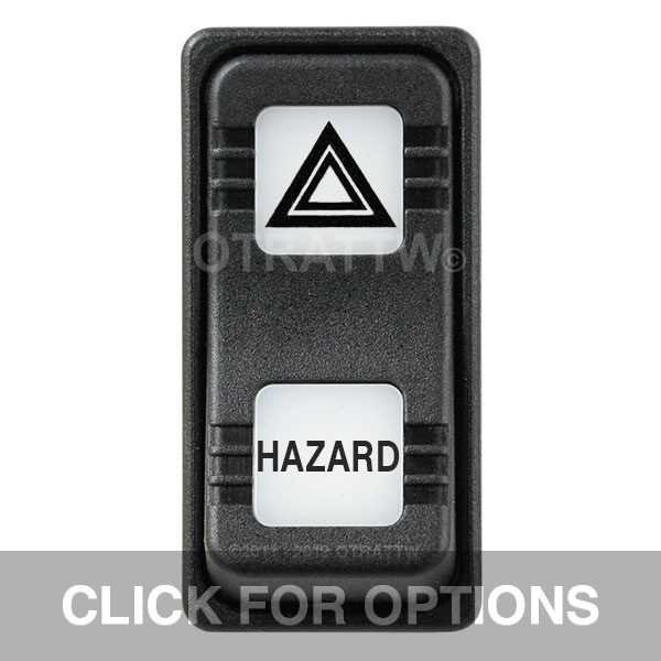 CONTURA X, HAZARD, SEALED ROCKER SWITCH, WHITE LENS CONTURA X, HAZARD, SEALED ROCKER SWITCH, WHITE LENS