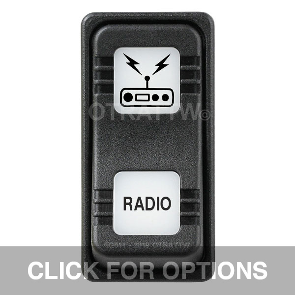 CONTURA X, RADIO, SEALED ROCKER SWITCH, WHITE LENS