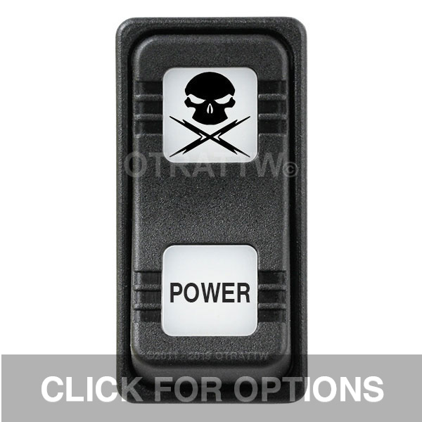 CONTURA X, POWER, SEALED ROCKER SWITCH, WHITE LENS