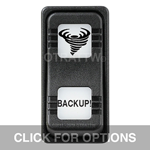 CONTURA X, BACKUP!, SEALED ROCKER SWITCH, WHITE LENS