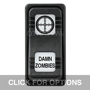 CONTURA X, DAMN ZOMBIES, SEALED ROCKER SWITCH, WHITE LENS