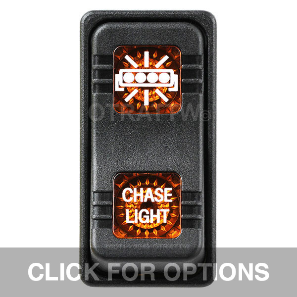 CONTURA X, CHASE LIGHT, SEALED ROCKER SWITCH, AMBER LENS