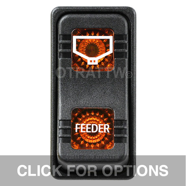CONTURA X, FEEDER, SEALED ROCKER SWITCH, AMBER LENS