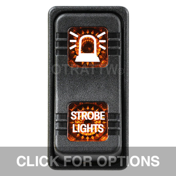 CONTURA X, STROBE LIGHTS, SEALED ROCKER SWITCH, AMBER LENS CONTURA X, STROBE LIGHTS, SEALED ROCKER SWITCH, AMBER LENS