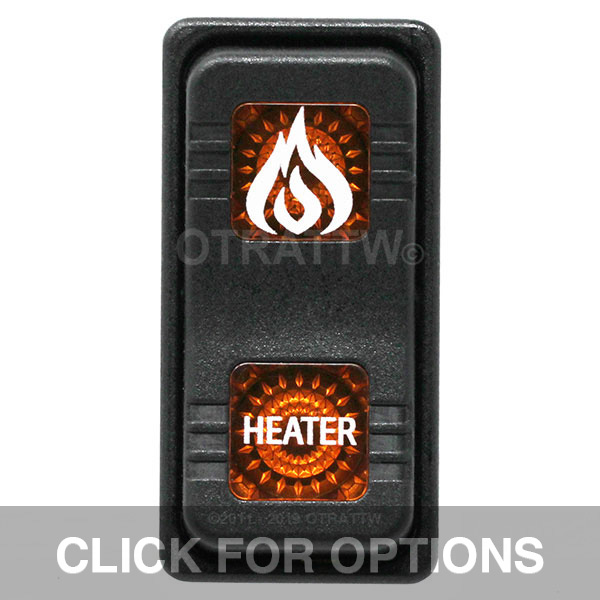 CONTURA X, HEATER, SEALED ROCKER SWITCH, AMBER LENS