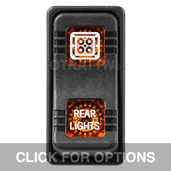 CONTURA X, REAR LIGHTS, SEALED ROCKER SWITCH, AMBER LENS