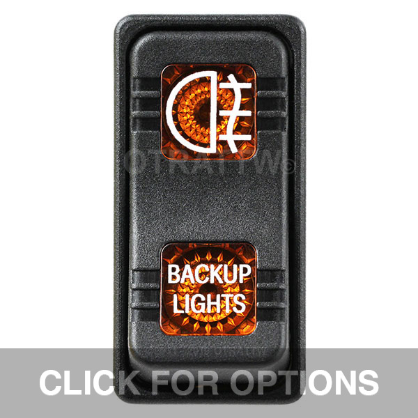 CONTURA X, BACKUP LIGHTS, SEALED ROCKER SWITCH, AMBER LENS