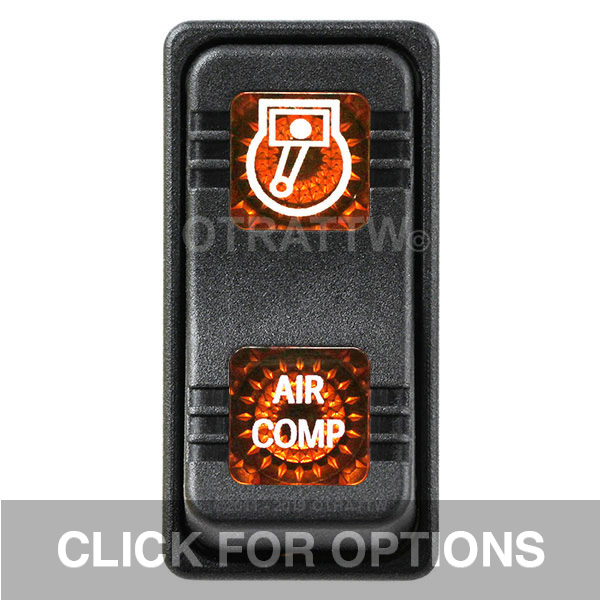 CONTURA X, AIR COMPRESSOR, SEALED ROCKER SWITCH, AMBER LENS