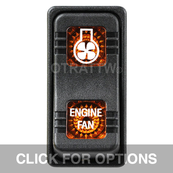 CONTURA X, ENGINE FAN, SEALED ROCKER SWITCH, AMBER LENS CONTURA X, ENGINE FAN, SEALED ROCKER SWITCH, AMBER LENS