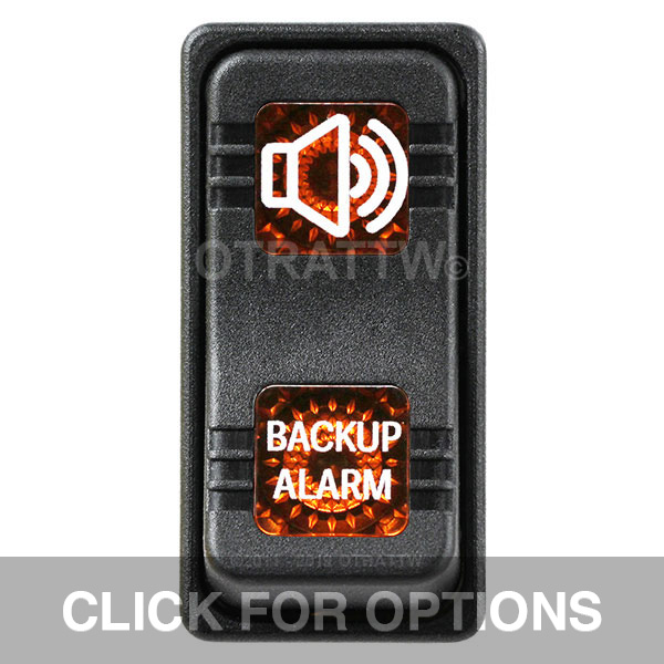 CONTURA X, BACKUP ALARM, SEALED ROCKER SWITCH, AMBER LENS