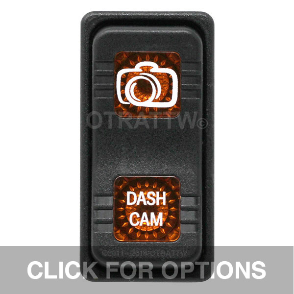 CONTURA X, DASH CAM, SEALED ROCKER SWITCH, AMBER LENS