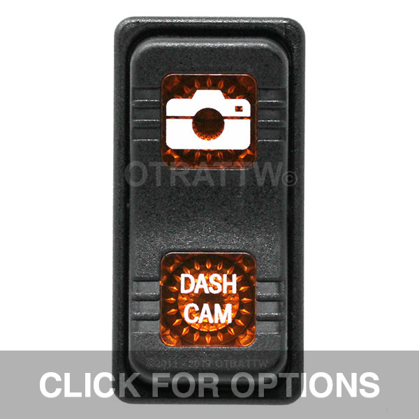 CONTURA X, DASH CAM, SEALED ROCKER SWITCH, AMBER LENS