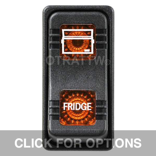 CONTURA X, FRIDGE, SEALED ROCKER SWITCH, AMBER LENS
