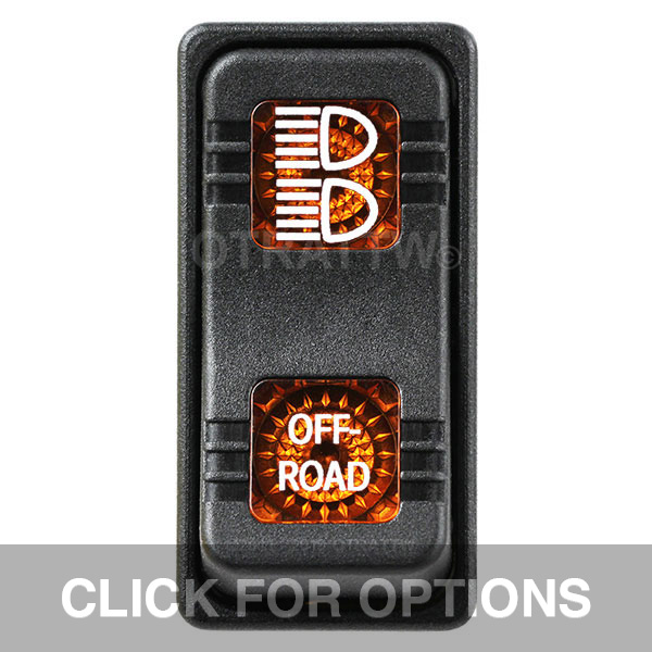 CONTURA X, OFF-ROAD, SEALED ROCKER SWITCH, AMBER LENS