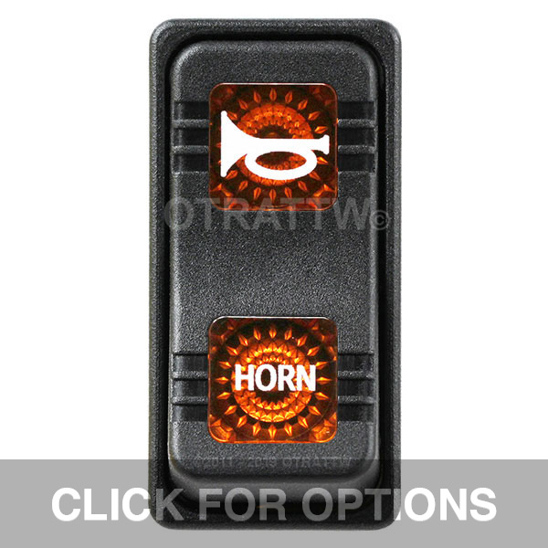 CONTURA X, HORN, SEALED ROCKER SWITCH, AMBER LENS