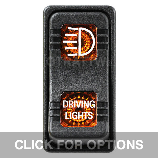 CONTURA X, DRIVING LIGHTS, SEALED ROCKER SWITCH, AMBER LENS