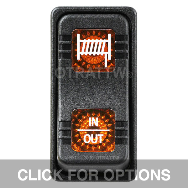 CONTURA X, WINCH IN/OUT, SEALED ROCKER SWITCH, AMBER LENS