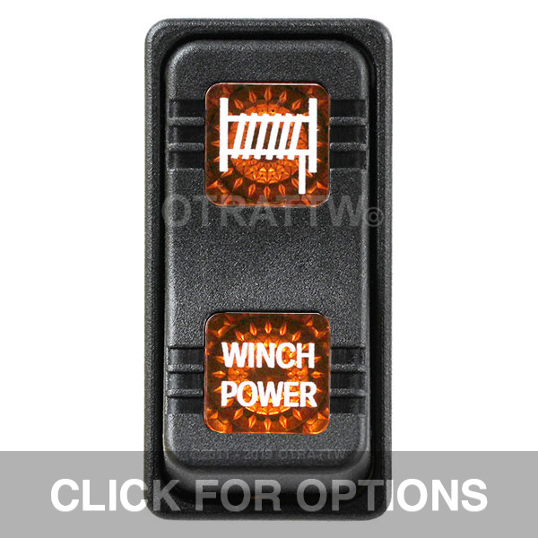CONTURA X, WINCH POWER, SEALED ROCKER SWITCH, AMBER LENS