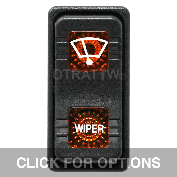 CONTURA X, WIPER, SEALED ROCKER SWITCH, AMBER LENS