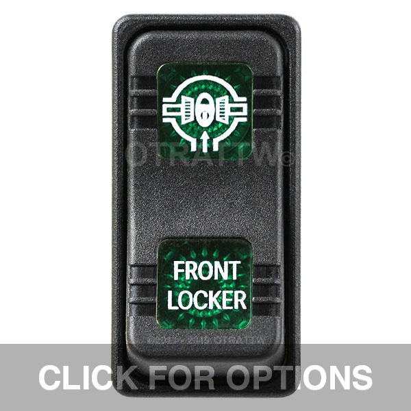 CONTURA X, FRONT LOCKER, SEALED ROCKER SWITCH, GREEN LENS CONTURA X, FRONT LOCKER, SEALED ROCKER SWITCH, GREEN LENS