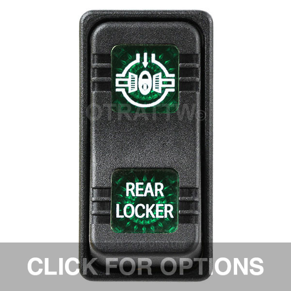 CONTURA X, REAR LOCKER, SEALED ROCKER SWITCH, GREEN LENS CONTURA X, REAR LOCKER, SEALED ROCKER SWITCH, GREEN LENS