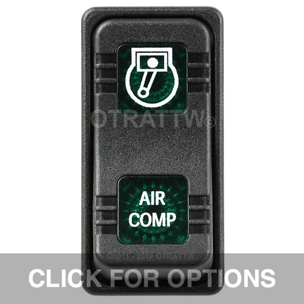 CONTURA X, AIR COMPRESSOR, SEALED ROCKER SWITCH, GREEN LENS