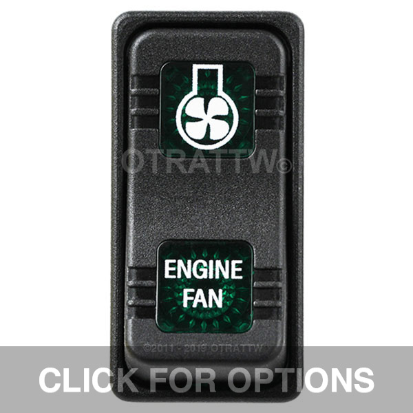 CONTURA X, ENGINE FAN, SEALED ROCKER SWITCH, GREEN LENS