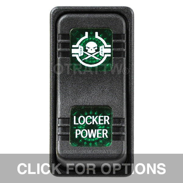 CONTURA X, LOCKER POWER, SEALED ROCKER SWITCH, GREEN LENS CONTURA X, LOCKER POWER, SEALED ROCKER SWITCH, GREEN LENS