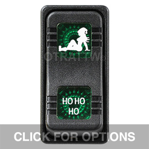 CONTURA X, HO HO HO, SEALED ROCKER SWITCH, GREEN LENS
