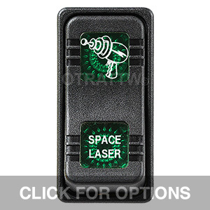 CONTURA X, SPACE LASER, SEALED ROCKER SWITCH, GREEN LENS