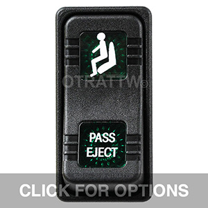 CONTURA X, PASSENGER EJECT, SEALED ROCKER SWITCH, GREEN LENS