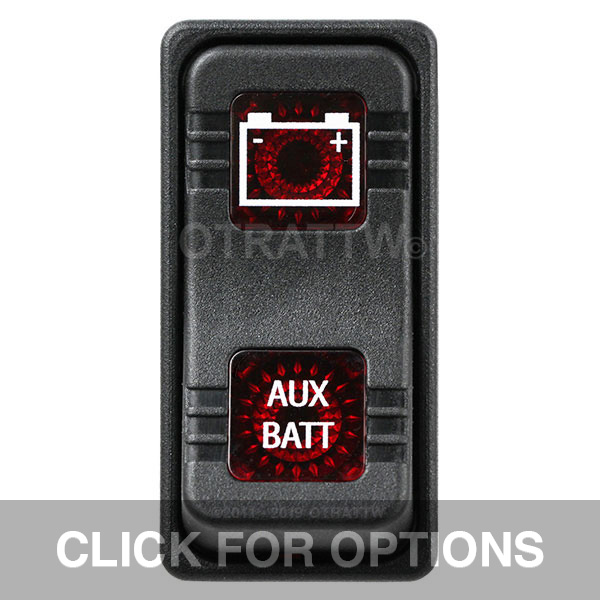CONTURA X, AUX BATTERY, SEALED ROCKER SWITCH, RED LENS