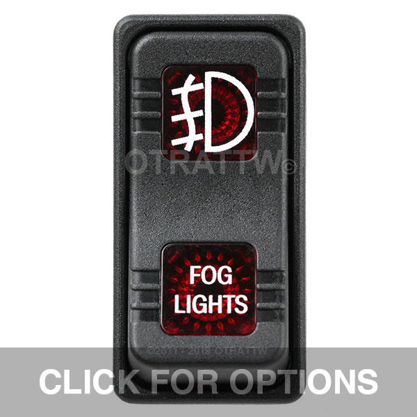 CONTURA X, FOG LIGHTS, SEALED ROCKER SWITCH, RED LENS