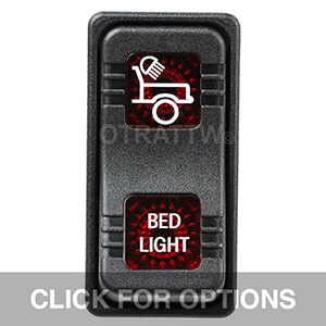 CONTURA X, BED LIGHT, SEALED ROCKER SWITCH, RED LENS
