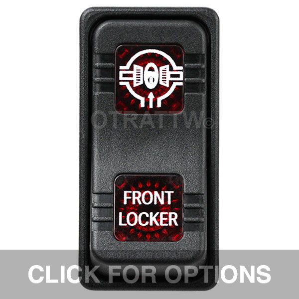 CONTURA X, FRONT LOCKER, SEALED ROCKER SWITCH, RED LENS