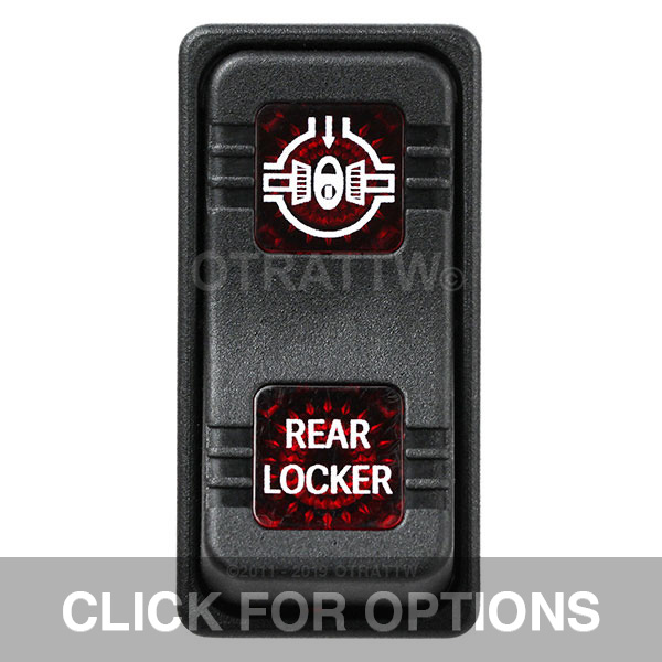 CONTURA X, REAR LOCKER, SEALED ROCKER SWITCH, RED LENS