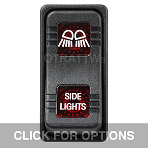 CONTURA X, SIDE LIGHTS, SEALED ROCKER SWITCH, RED LENS