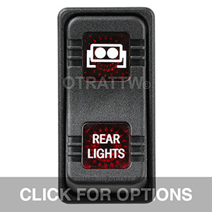 CONTURA X, REAR LIGHTS, SEALED ROCKER SWITCH, RED LENS