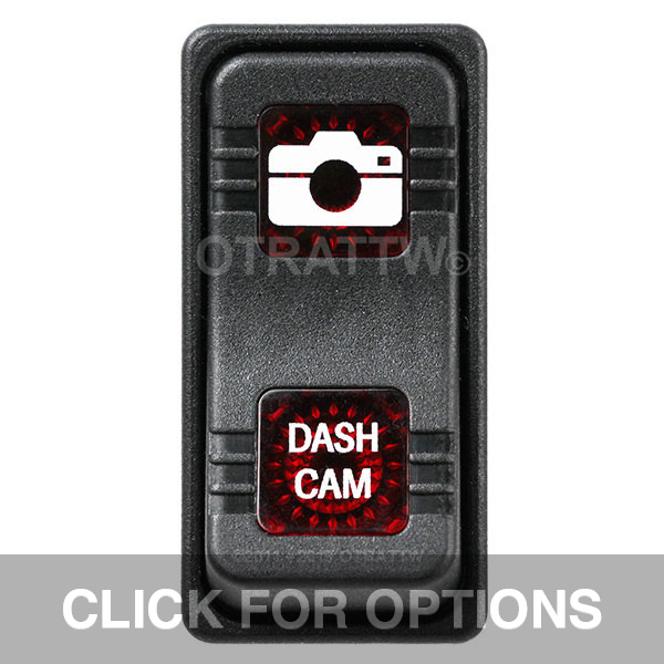 CONTURA X, DASH CAM, SEALED ROCKER SWITCH, RED LENS