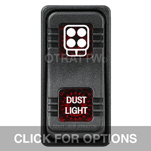 CONTURA X, DUST LIGHTS, SEALED ROCKER SWITCH, RED LENS