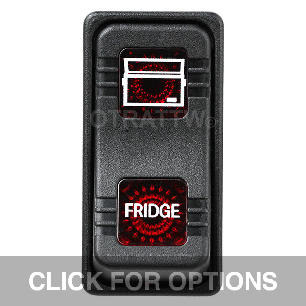 CONTURA X, FRIDGE, SEALED ROCKER SWITCH, RED LENS
