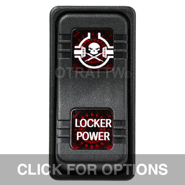 CONTURA X, LOCKER POWER, SEALED ROCKER SWITCH, RED LENS