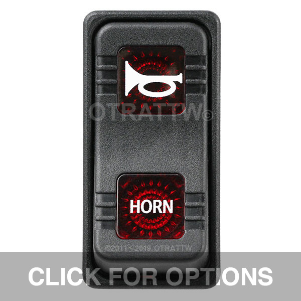 CONTURA X, HORN, SEALED ROCKER SWITCH, RED LENS